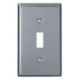 Toggle Switch Wallplate, 1-Gang, 430 Stainless Steel By Leviton 84001