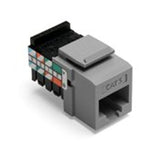 Jack, Cat 5, Snap-In, Grey By Leviton 41108-RG5