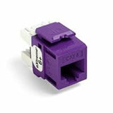 Snap-In Connector, eXtreme 6+, CAT 6, Purple, 25 in a Bag By Leviton 61110-BP6