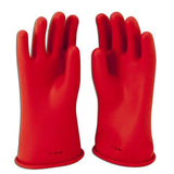 Red Insulated Electrical Gloves, Class 0 - Length: 11