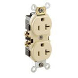 20A Commercial Grade Duplex Receptacle, 5-20R, Ivory By Leviton CR20-I