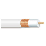 18 AWG, RG-6/U, Plenum, Coaxial Cable - White By Remee 725105/60M1W