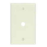 Phone/Cable Wallplate, 1-Gang, .406