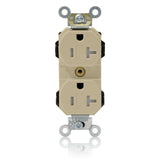 20A TR Commercial Grade Duplex Receptacle, 5-20R, Ivory By Leviton MT563-SI