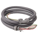 6' Non-Metallic Liquidtight Fixture Whip, 8 AWG Stranded, Diameter: 3/4