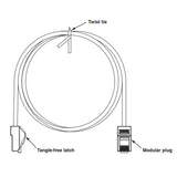 NK Copper Patch Cord, Category 5e, Off W By Panduit NK5EPC1Y