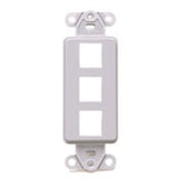 QUICKPORT™ Decora Insert, 3-Port, Gray By Leviton 41643-GY