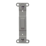 Blank Toggle Adapter, No Hole, Plastic, Gray By Leviton 80700-GY