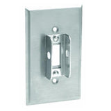 Toggle Lockout Wallplate, 1-Gang, Stainless Steel, Standard By Leviton 84001-LOK