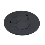 Round Duplex Receptacle Cover, 5-1/2