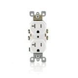 Tamper Resistant Duplex Receptacle By Leviton T5820-W