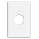 Single Receptacle Wallplate, 1-Gang, 1.406