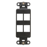 QUICKPORT™ Decora Insert, 4-Port, Brown By Leviton 41644-B