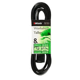 13 Amp, 125V AC, 1875 Watt, Extension Cord, NEMA 5-15, Length: 8ft, Black By Southwire W0260