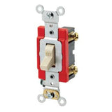 Single-Pole Toggle Switch, Ivory, 20 Amp, 120/277 Volt By Leviton 1221-2I