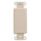 Blank Decora Adapter, No Hole, Plastic, Ivory By Leviton 80414-I