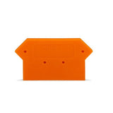 End/Intermediate Plate, 4mm Thick, Orange By Wago 282-317