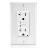 Tamper Resistant GFCI Receptacle, 20A, 125V, White By Leviton GFTR2-WBK