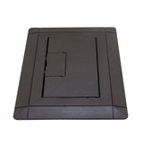 Floor Box Cover, 1-Gang, Flip Cover, Device Type: All Devices, Brown By Thomas & Betts E9761B