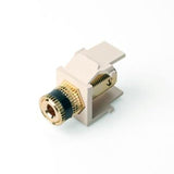 Almond Binding Post Adapter *Black Stripe* By Leviton 40833-BTE