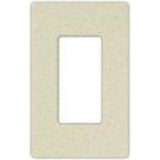 Dimmer/Fan Control Wallplate, 1-Gang, Satin Series, Stone Finish By Lutron SC-1-ST