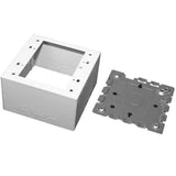 Deep Switch/Receptacle Box, 2-Gang, 500/700 Series, Ivory By Wiremold V5744S-2