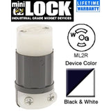 Minilock Connector, 15 Amp, 125V By Leviton ML2-C