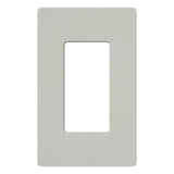 Dimmer/Fan Control Wallplate, 1-Gang, Satin Series, Palladium Finish By Lutron SC-1-PD