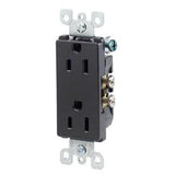 15A Decora Receptacle, Black By Leviton 5325-E