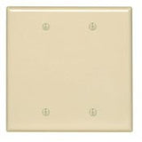 Blank Wallplate, 2-Gang, Nylon, Lt. Almond, Midway By Leviton PJ23-T