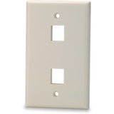 2-Port Single-Gang Keystone Faceplate, Light Ivory By Signamax SKF-2