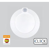 LED Round Downlight, 10 Watt, 600 Lumen, 3000K, 120V with PIR Motion Sensor By Green Creative CLKSEN6/10MIN/930/120V