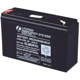 Replacement Battery For Emergency Lighting Unit By Lithonia Lighting ELB 0610