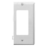 Sectional Wallplate, Decora/GFCI, End, Nylon, White By Leviton PSE26-W