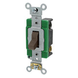 Double-Pole Toggle Switch, 30A, 120/277V, Brown, Specification Grade By Leviton 3032-2