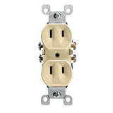 Duplex Receptacle, 15A, 125Volt, 1-15R, Ivory By Leviton 223-I