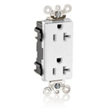 20A Commercial Grade Decora Receptacle, 5-20R, White By Leviton M1636-W