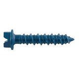 Hex Washer Head Concrete Scew Anchor, Blue, 3/16 x 1-1/4