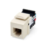 Snap-In Connector, QuickPort, Voice Grade, 6P6C, Ivory By Leviton 41106-RI6