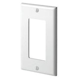 Decora Wallplate, 1-Gang, Nylon, White By Leviton 80401-NW